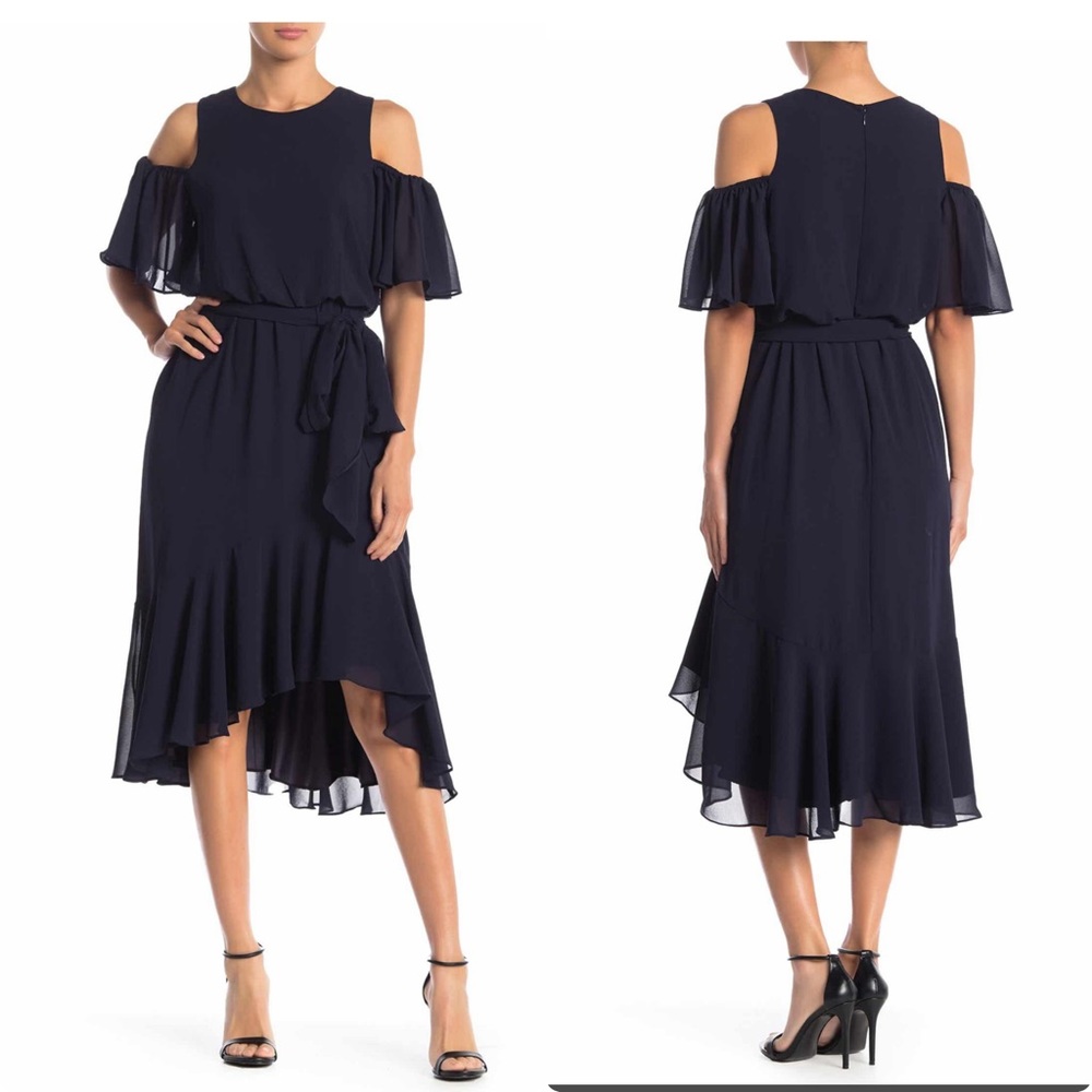 Eliza J Cold Shoulder Dress - Picture 2 of 2